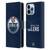 NHL Edmonton Oilers Plain Leather Book Wallet Case Cover For Apple iPhone 13 Pro Max