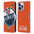 NHL Edmonton Oilers Oversized Leather Book Wallet Case Cover For Apple iPhone 13 Pro
