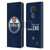 NHL Edmonton Oilers Plain Leather Book Wallet Case Cover For Nokia C21