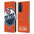 NHL Edmonton Oilers Oversized Leather Book Wallet Case Cover For Motorola Edge 30