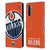 NHL Edmonton Oilers Oversized Leather Book Wallet Case Cover For OnePlus Nord 5G