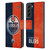 NHL Edmonton Oilers Half Distressed Leather Book Wallet Case Cover For Samsung Galaxy S22+ 5G