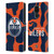 NHL Edmonton Oilers Cow Pattern Leather Book Wallet Case Cover For Xiaomi Redmi Note 9 / Redmi 10X 4G