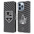 NHL Los Angeles Kings Net Pattern Leather Book Wallet Case Cover For Apple iPhone 13 Pro