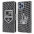 NHL Los Angeles Kings Net Pattern Leather Book Wallet Case Cover For Apple iPhone 14