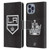 NHL Los Angeles Kings Plain Leather Book Wallet Case Cover For Apple iPhone 14