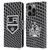 NHL Los Angeles Kings Net Pattern Leather Book Wallet Case Cover For Apple iPhone 14 Pro