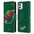 NHL Minnesota Wild Oversized Leather Book Wallet Case Cover For Apple iPhone 11