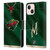 NHL Minnesota Wild Jersey Leather Book Wallet Case Cover For Apple iPhone 13 Mini