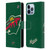 NHL Minnesota Wild Oversized Leather Book Wallet Case Cover For Apple iPhone 13 Pro Max
