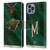 NHL Minnesota Wild Jersey Leather Book Wallet Case Cover For Apple iPhone 14