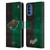 NHL Minnesota Wild Half Distressed Leather Book Wallet Case Cover For Motorola Moto G41