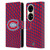 NHL Montreal Canadiens Net Pattern Leather Book Wallet Case Cover For Huawei P50 Pro