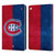 NHL Montreal Canadiens Half Distressed Leather Book Wallet Case Cover For Apple iPad Air 2 (2014)