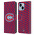 NHL Montreal Canadiens Net Pattern Leather Book Wallet Case Cover For Apple iPhone 14 Plus