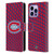 NHL Montreal Canadiens Net Pattern Leather Book Wallet Case Cover For Apple iPhone 14 Pro Max