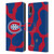 NHL Montreal Canadiens Cow Pattern Leather Book Wallet Case Cover For LG K22