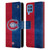 NHL Montreal Canadiens Half Distressed Leather Book Wallet Case Cover For Samsung Galaxy F22 (2021)