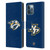 NHL Nashville Predators Plain Leather Book Wallet Case Cover For Apple iPhone 12 Pro Max