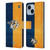 NHL Nashville Predators Half Distressed Leather Book Wallet Case Cover For Apple iPhone 14 Plus