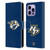 NHL Nashville Predators Plain Leather Book Wallet Case Cover For Apple iPhone 14 Pro Max