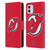NHL New Jersey Devils Plain Leather Book Wallet Case Cover For Apple iPhone 11