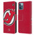 NHL New Jersey Devils Oversized Leather Book Wallet Case Cover For Apple iPhone 12 / iPhone 12 Pro