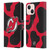 NHL New Jersey Devils Cow Pattern Leather Book Wallet Case Cover For Apple iPhone 13 Mini