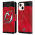 NHL New Jersey Devils Jersey Leather Book Wallet Case Cover For Apple iPhone 13 Mini