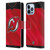 NHL New Jersey Devils Jersey Leather Book Wallet Case Cover For Apple iPhone 13 Pro Max