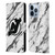 NHL New Jersey Devils Marble Leather Book Wallet Case Cover For Apple iPhone 13 Pro