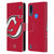 NHL New Jersey Devils Oversized Leather Book Wallet Case Cover For Motorola Moto E7 Power / Moto E7i Power