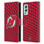 NHL New Jersey Devils Net Pattern Leather Book Wallet Case Cover For OnePlus Nord 2 5G