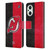 NHL New Jersey Devils Half Distressed Leather Book Wallet Case Cover For OPPO Reno8 Lite