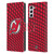 NHL New Jersey Devils Net Pattern Leather Book Wallet Case Cover For Samsung Galaxy S21+ 5G
