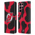 NHL New Jersey Devils Cow Pattern Leather Book Wallet Case Cover For Samsung Galaxy S22 Ultra 5G