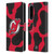 NHL New Jersey Devils Cow Pattern Leather Book Wallet Case Cover For Sony Xperia 1 IV