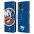 NHL New York Islanders Oversized Leather Book Wallet Case Cover For Nokia G11 Plus