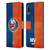 NHL New York Islanders Half Distressed Leather Book Wallet Case Cover For Samsung Galaxy A02/M02 (2021)