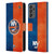 NHL New York Islanders Half Distressed Leather Book Wallet Case Cover For Samsung Galaxy A73 5G (2022)