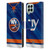 NHL New York Islanders Jersey Leather Book Wallet Case Cover For Samsung Galaxy M33 (2022)