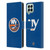 NHL New York Islanders Plain Leather Book Wallet Case Cover For Samsung Galaxy M33 (2022)