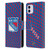 NHL New York Rangers Net Pattern Leather Book Wallet Case Cover For Apple iPhone 11