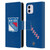 NHL New York Rangers Plain Leather Book Wallet Case Cover For Apple iPhone 11