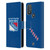 NHL New York Rangers Plain Leather Book Wallet Case Cover For Motorola Moto G10 / Moto G20 / Moto G30
