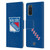 NHL New York Rangers Plain Leather Book Wallet Case Cover For Samsung Galaxy S20 / S20 5G