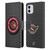 NHL Ottawa Senators Puck Texture Leather Book Wallet Case Cover For Apple iPhone 11