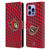 NHL Ottawa Senators Net Pattern Leather Book Wallet Case Cover For Apple iPhone 14 Pro Max