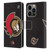 NHL Ottawa Senators Oversized Leather Book Wallet Case Cover For Apple iPhone 14 Pro