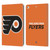 NHL Philadelphia Flyers Plain Leather Book Wallet Case Cover For Apple iPad 9.7 2017 / iPad 9.7 2018